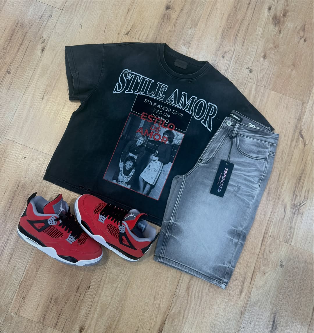 Mixed Emotion Classic T-shirt And Shorts Set Unisex