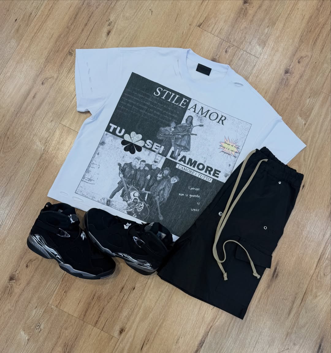 Mixed Emotion Classic T-Shirt And Shorts Set Unisex