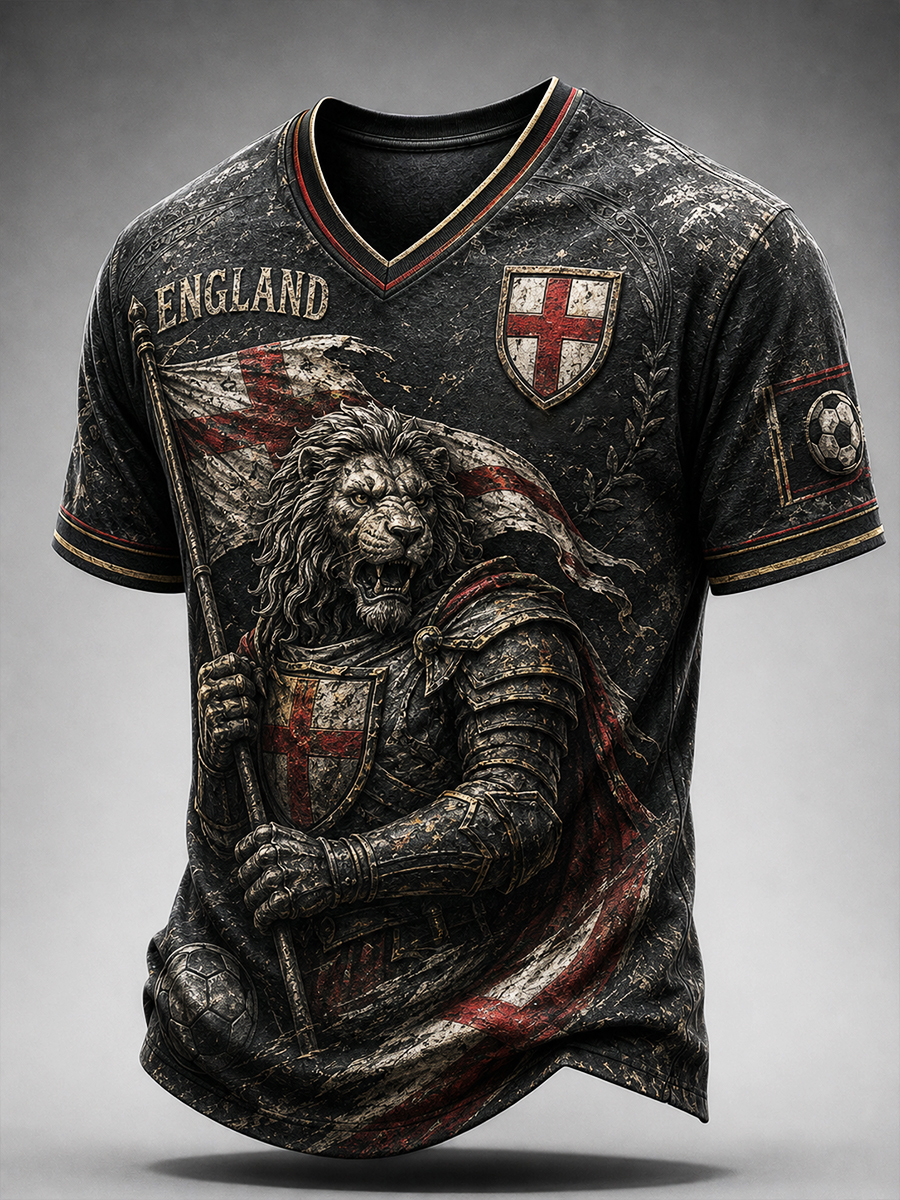 Men's Portugal Football Fan Art Print T-Shirt