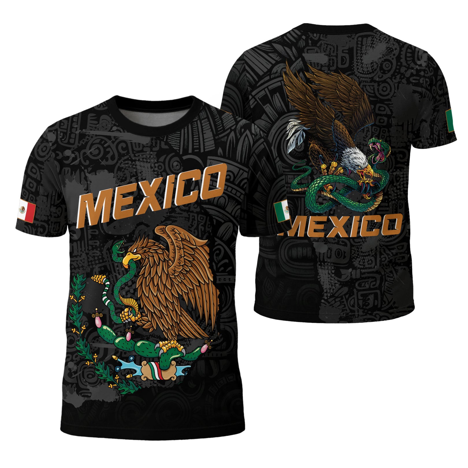 Men's Mexico Football Fan Printed Polo Shirt
