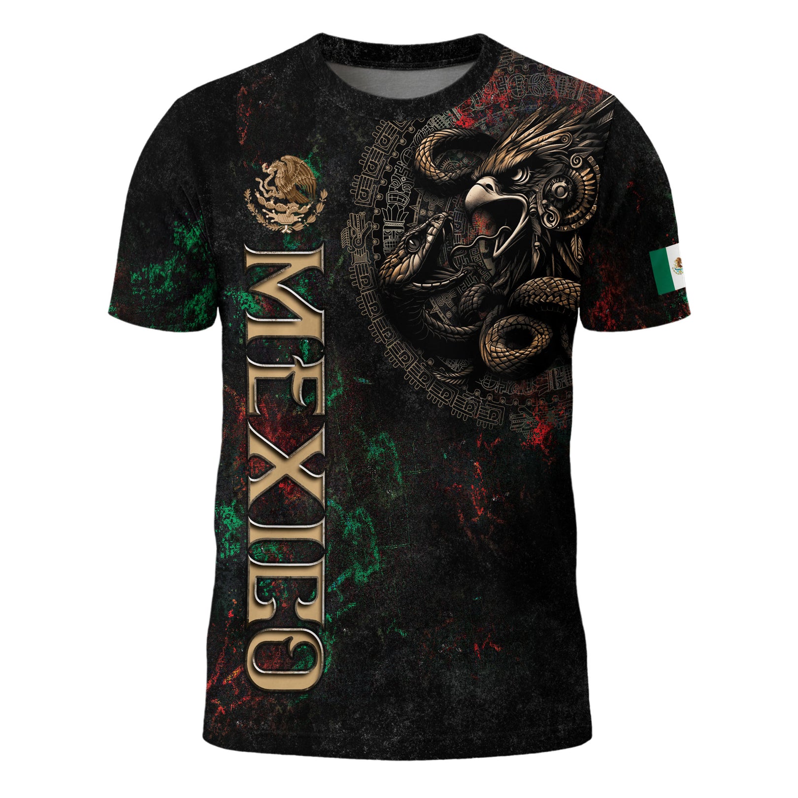 Men's Mexico Football Fan Printed Polo Shirt