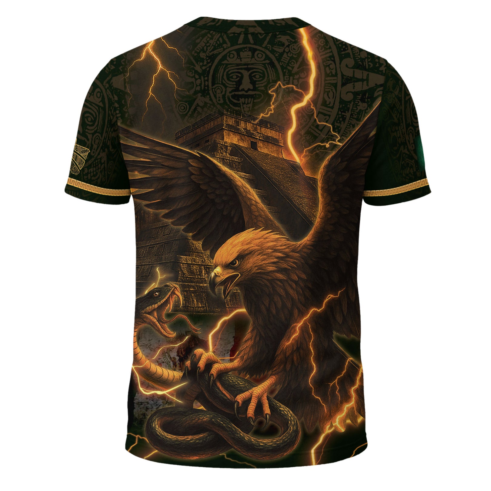 Men's Mexico Football Fan Printed Polo Shirt