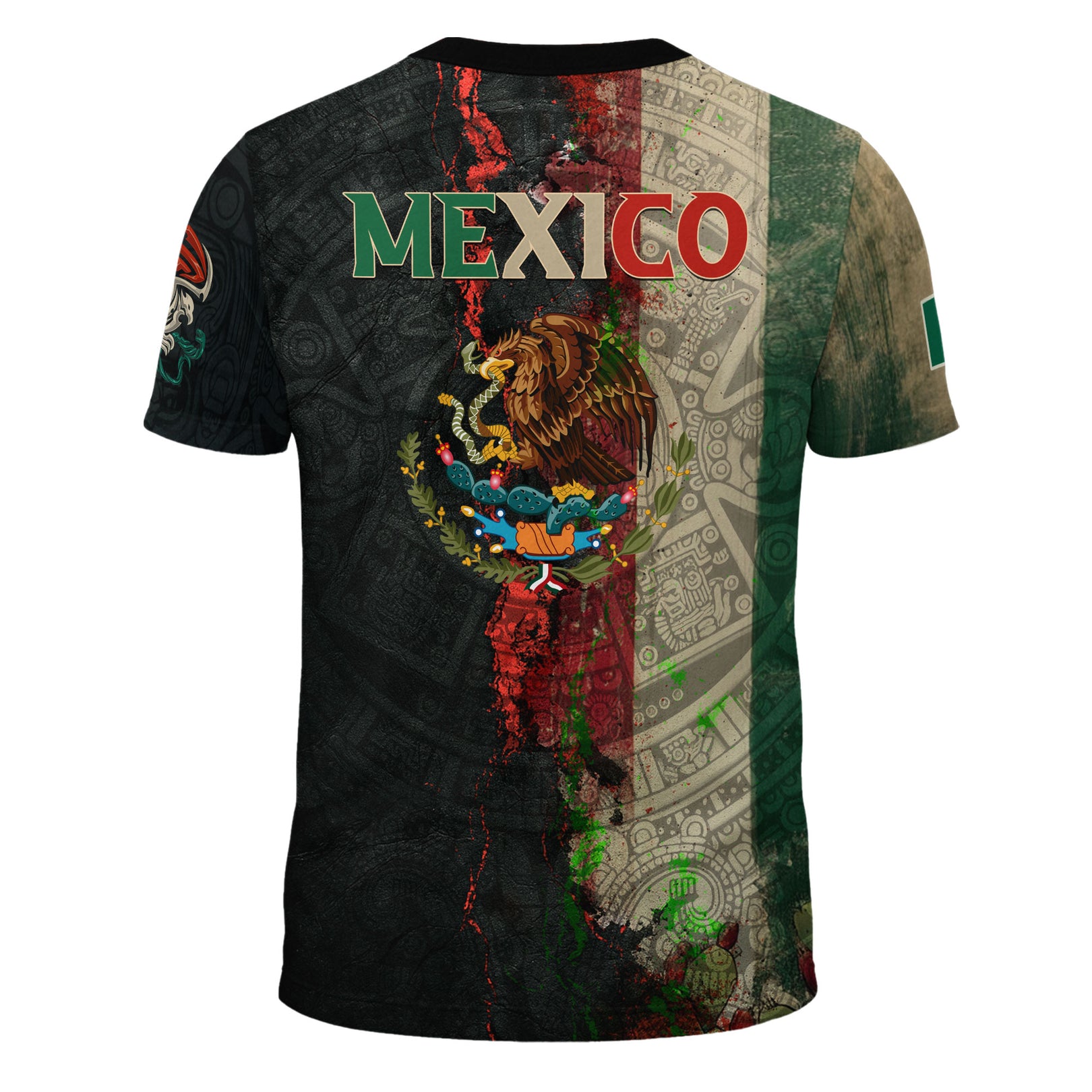 Men's Mexico Football Fan Printed Polo Shirt