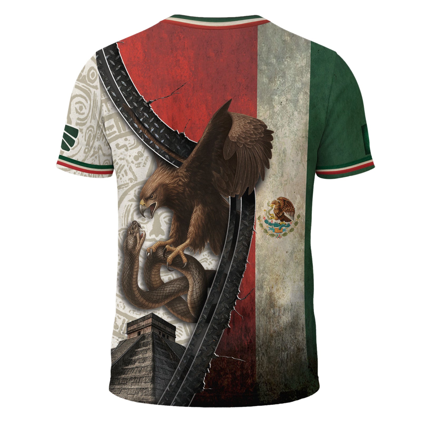Men's Mexico Football Fan Printed Polo Shirt