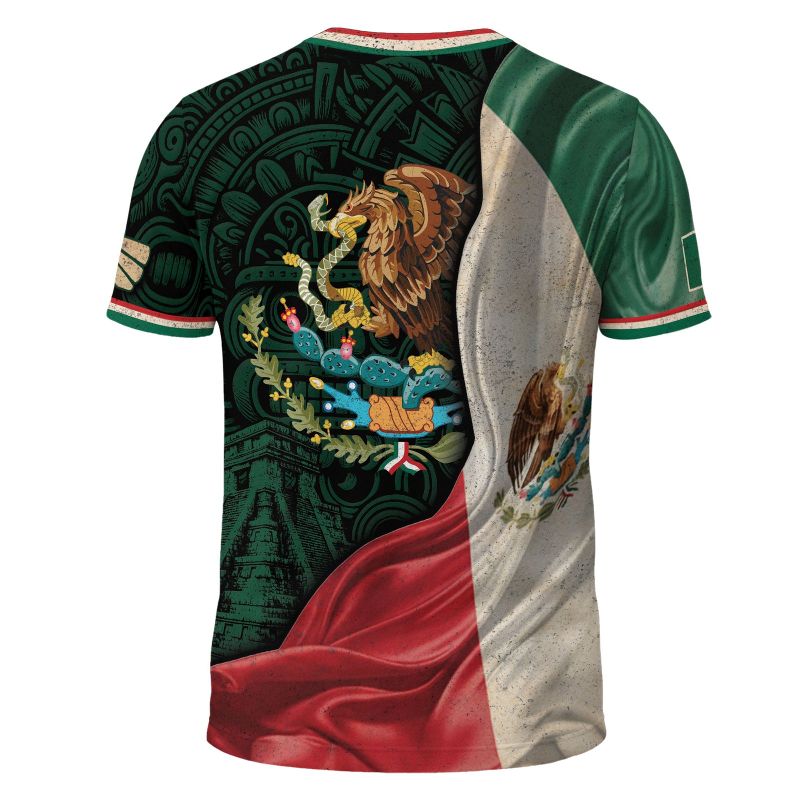 Men's Mexico Football Fan Printed Polo Shirt