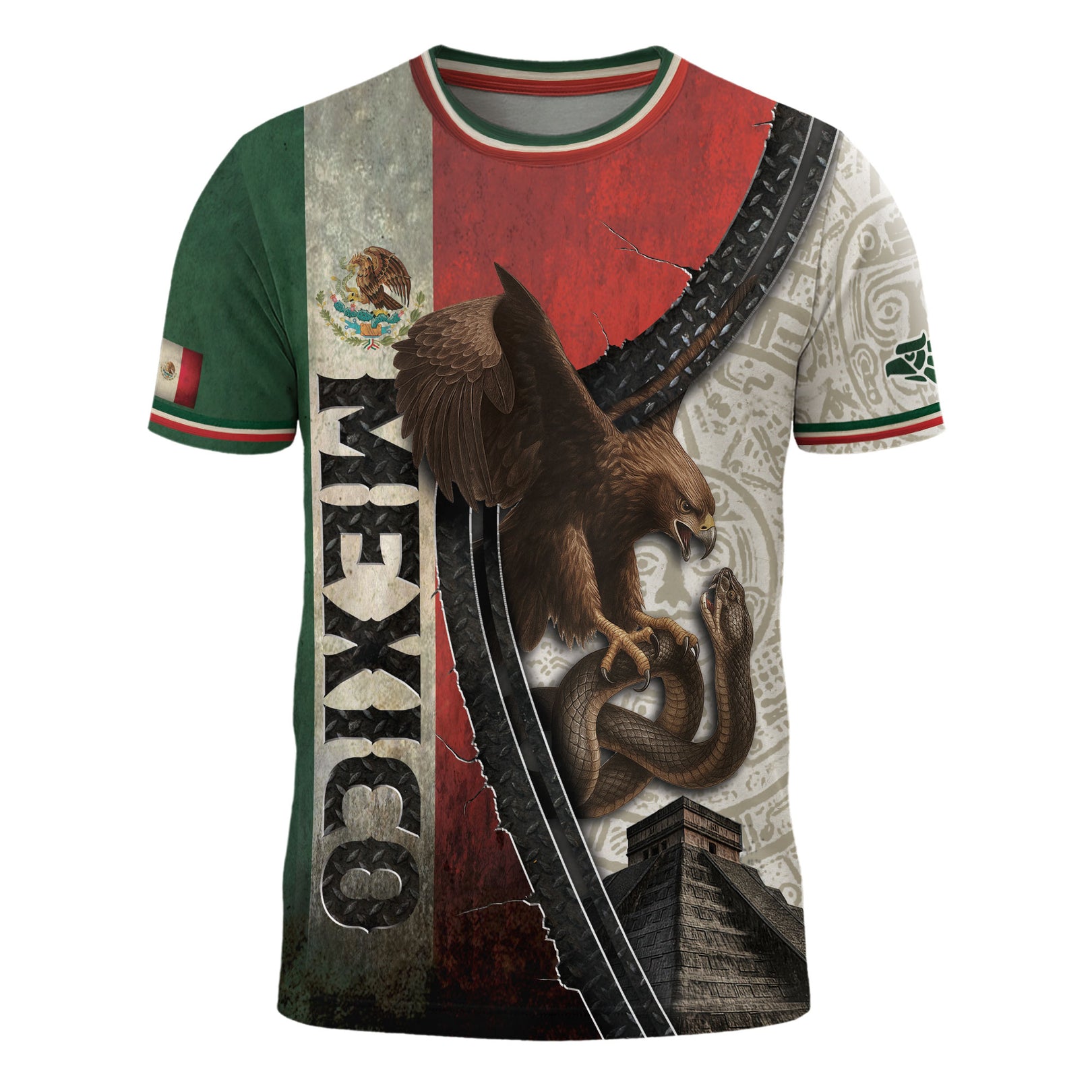 Men's Mexico Football Fan Printed Polo Shirt