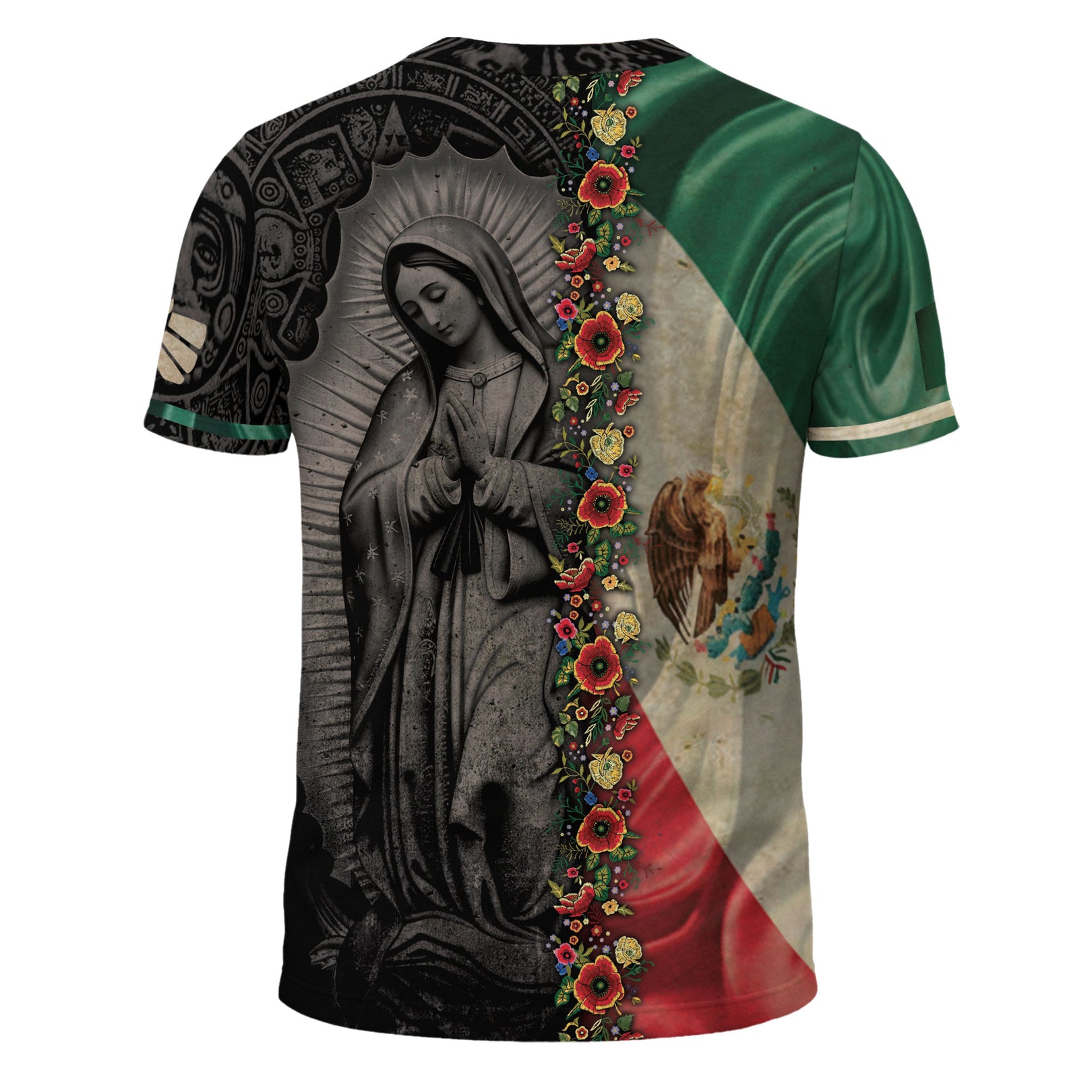 Men's Mexico Football Fan Printed Polo Shirt