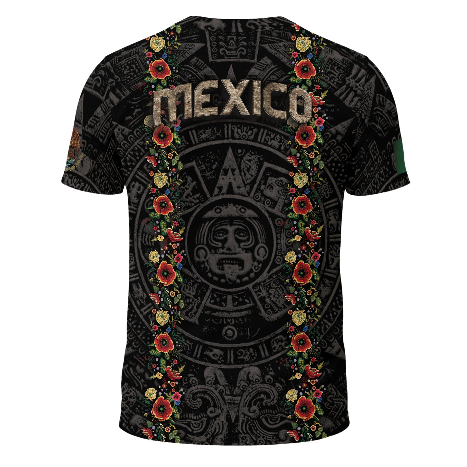 Men's Mexico Football Fan Printed Polo Shirt