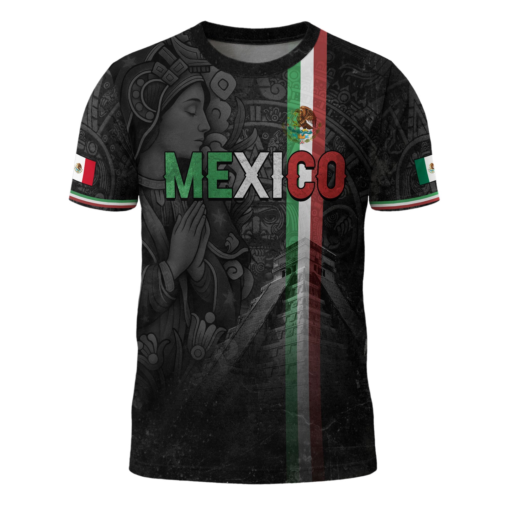 Men's Mexico Football Fan Printed Polo Shirt