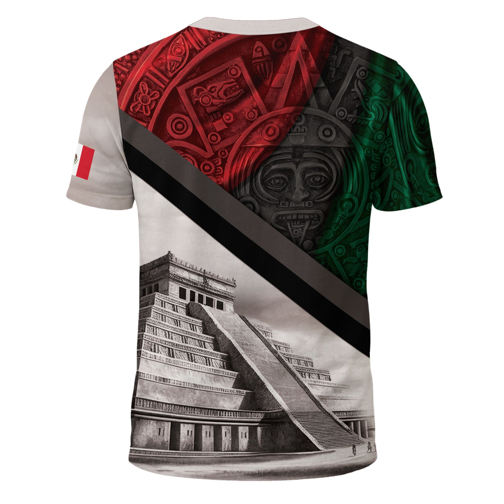 Men's Mexico Football Fan Printed Polo Shirt