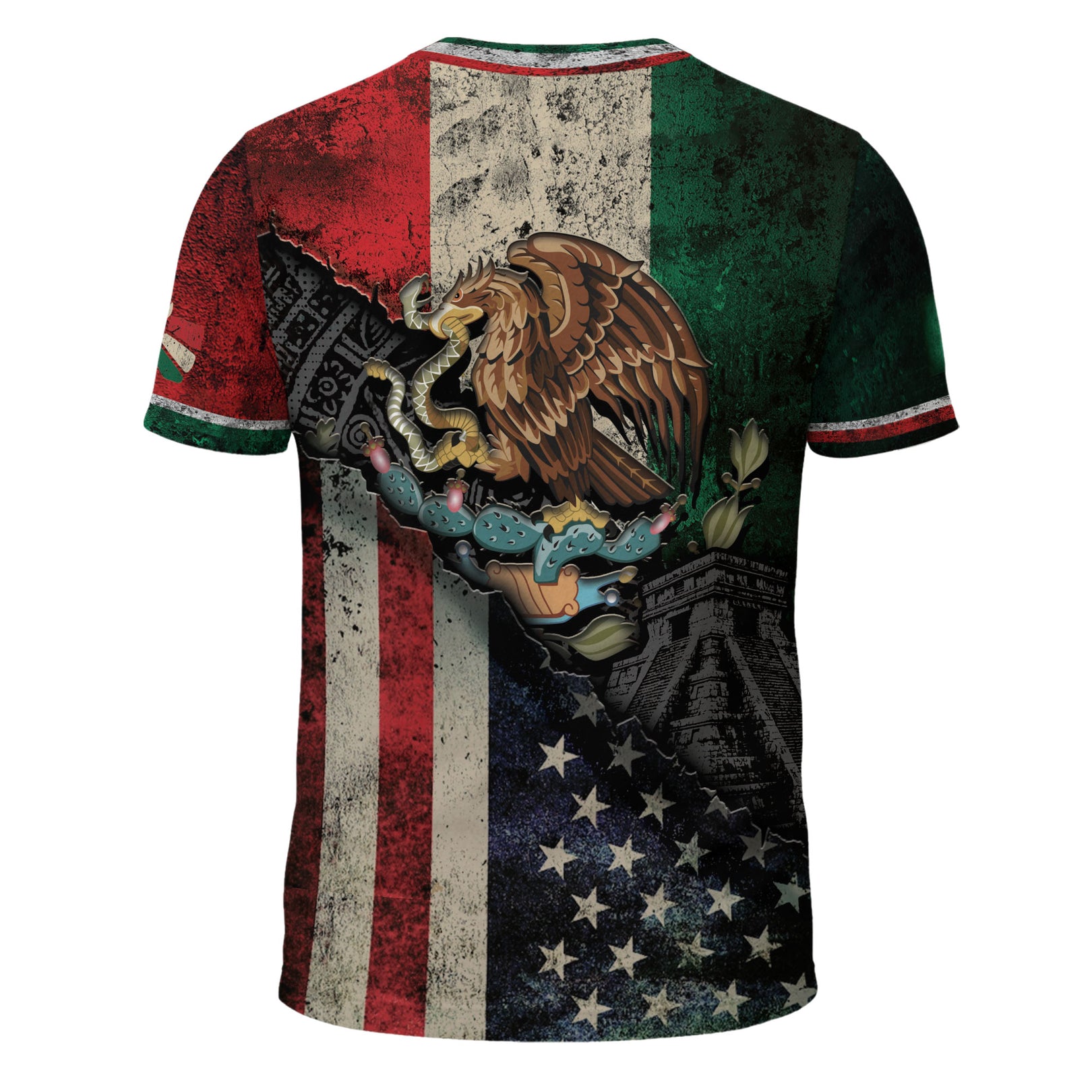 Men's Mexico Football Fan Printed Polo Shirt