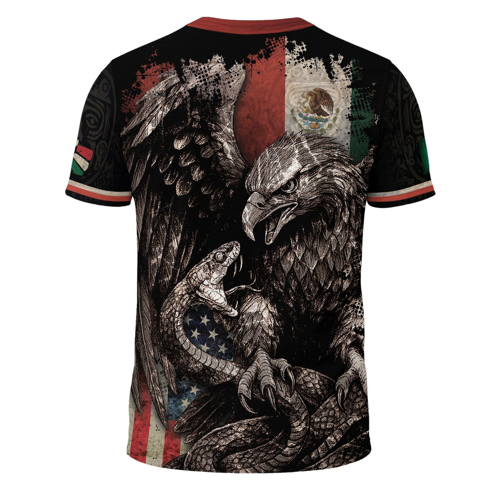 Men's Mexico Football Fan Printed Polo Shirt