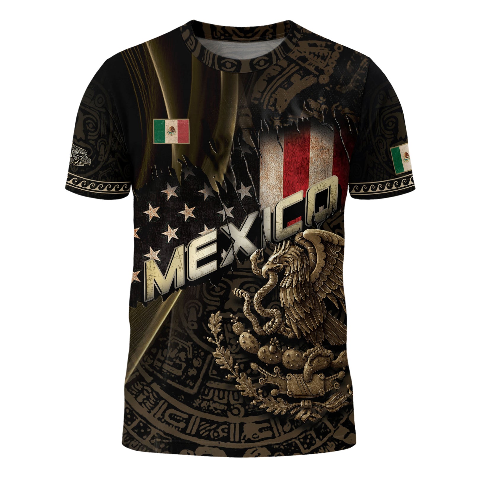 Men's Mexico Football Fan Printed Polo Shirt