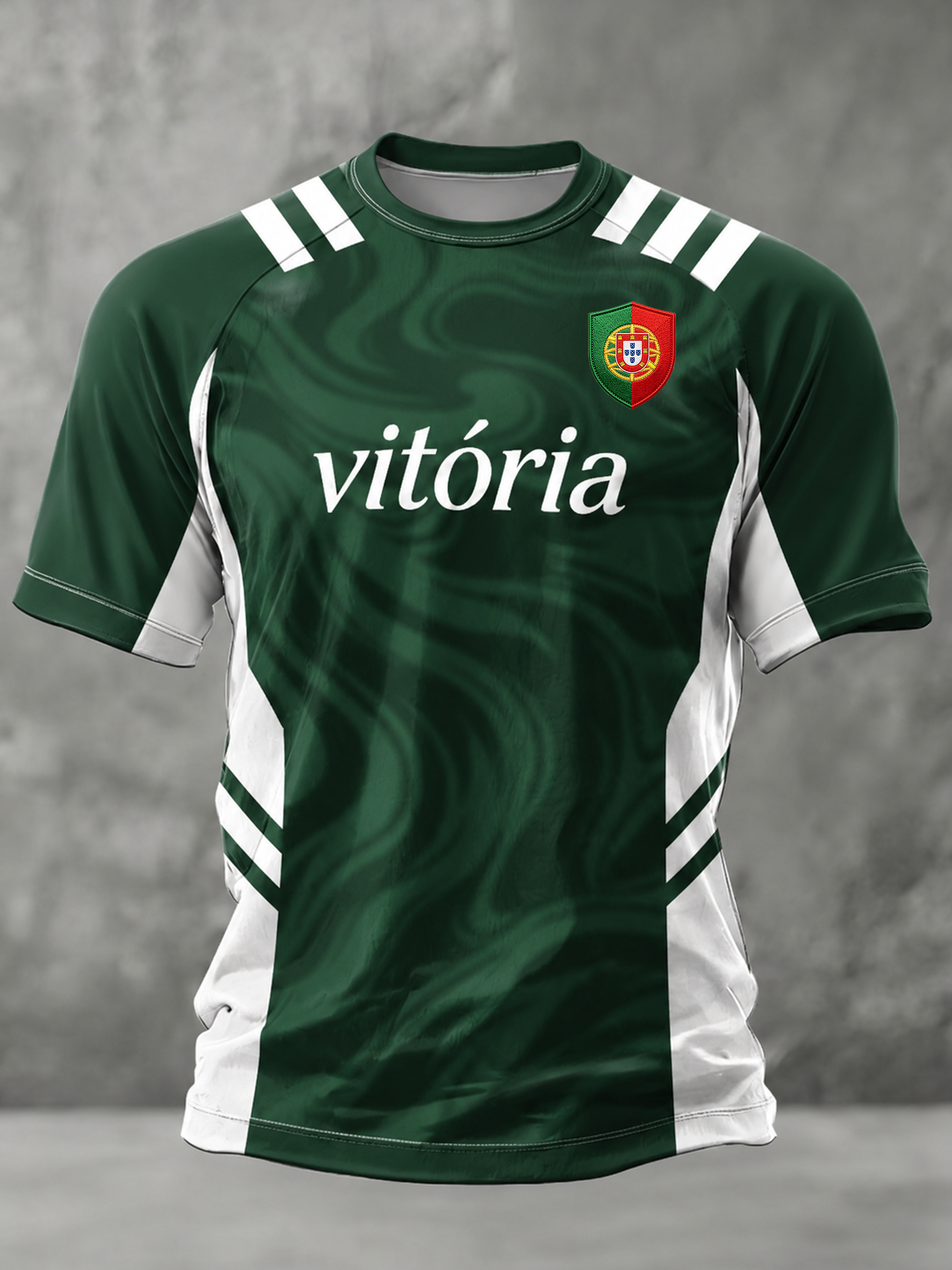 Men's Portugal Football Fan Art Print T-Shirt
