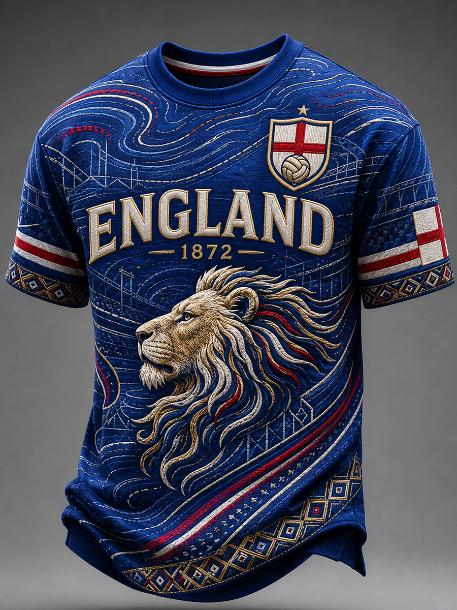 Men's Portugal Football Fan Art Print T-Shirt