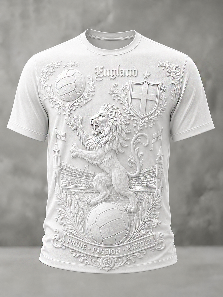 Men's Portugal Football Fan Art Print T-Shirt