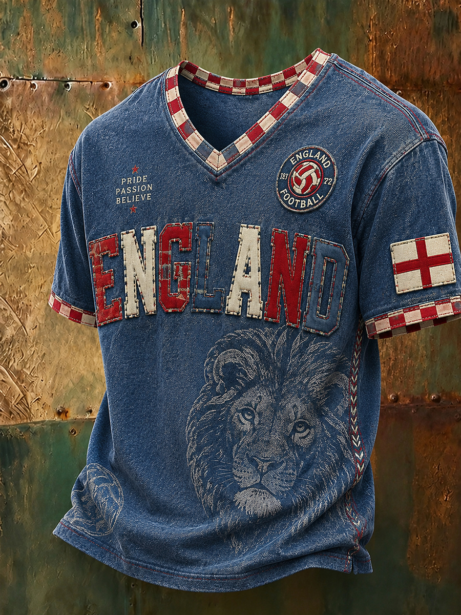 Men's Portugal Football Fan Art Print T-Shirt