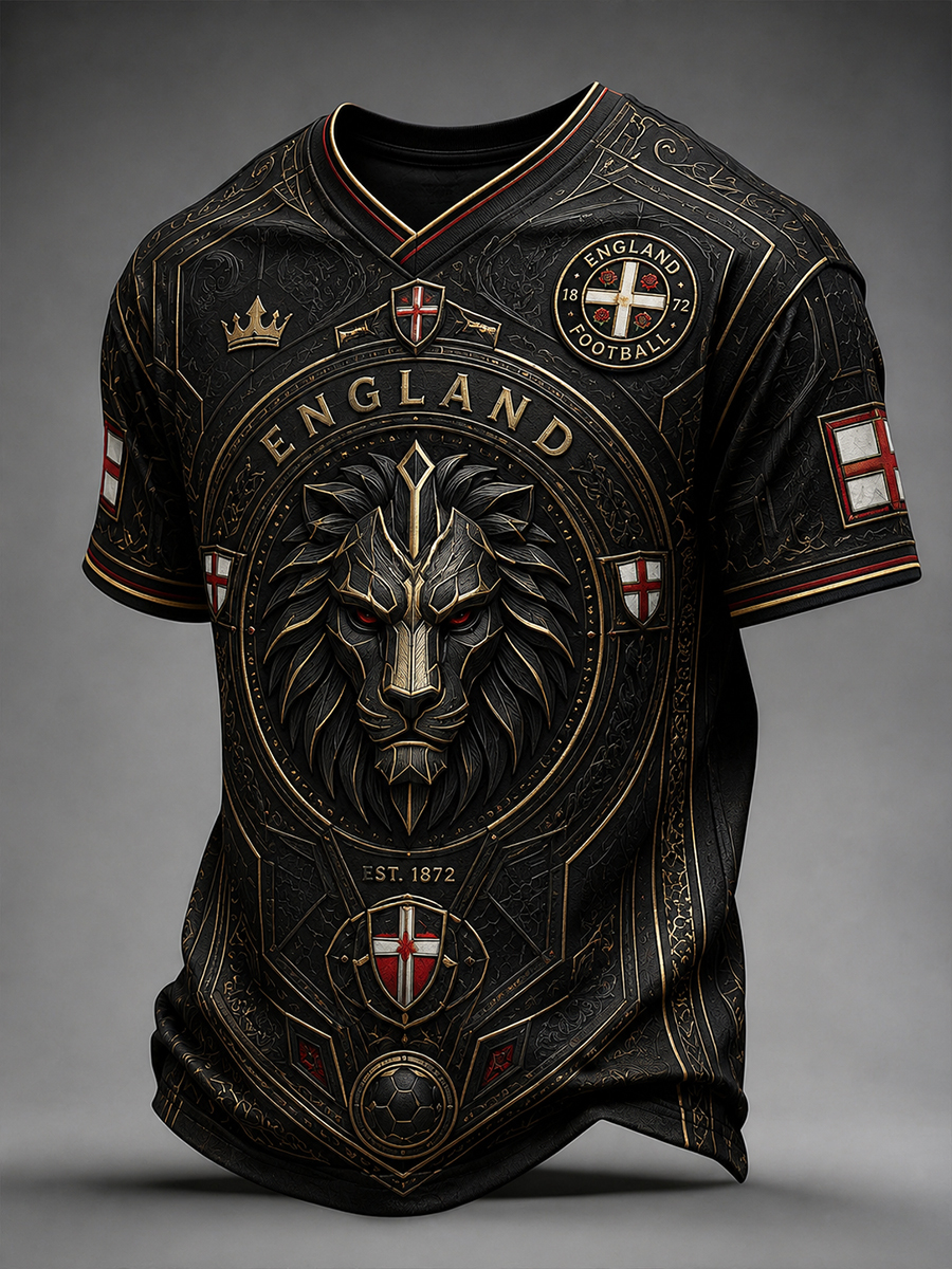 Men's Portugal Football Fan Art Print T-Shirt