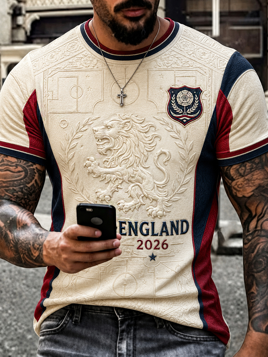 Men's Portugal Football Fan Art Print T-Shirt