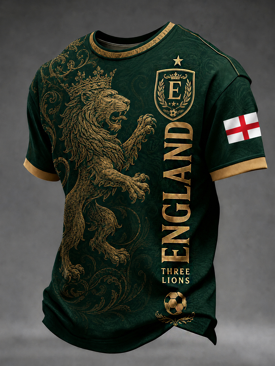 Men's Portugal Football Fan Art Print T-Shirt