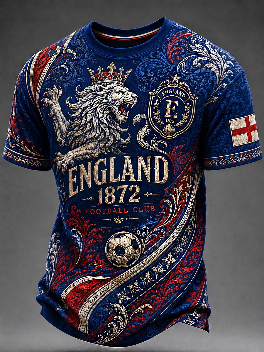 Men's Portugal Football Fan Art Print T-Shirt