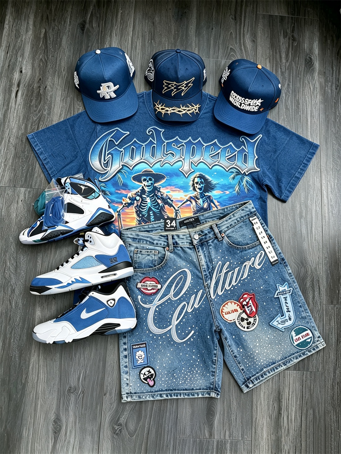 GodSpeed T-Shirt & Shorts Two-Piece Sets