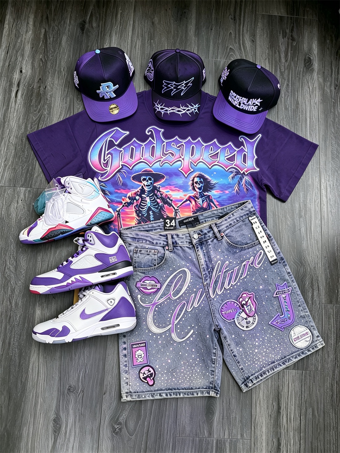 GodSpeed T-Shirt & Shorts Two-Piece Sets