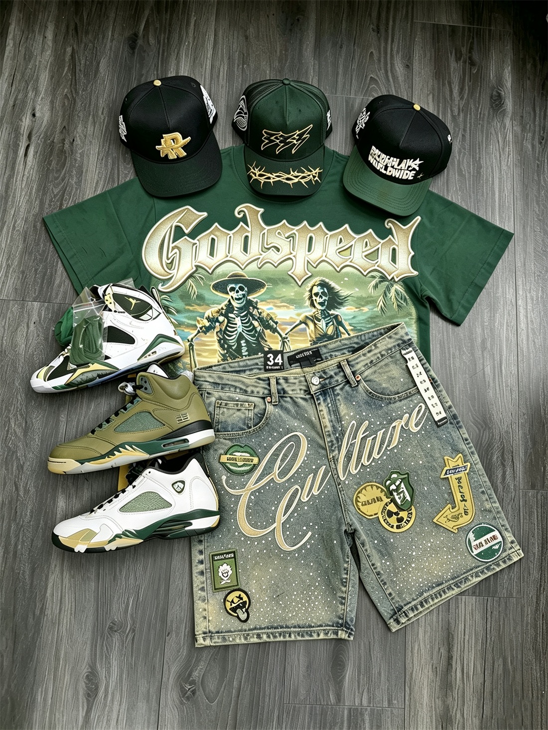 GodSpeed T-Shirt & Shorts Two-Piece Sets