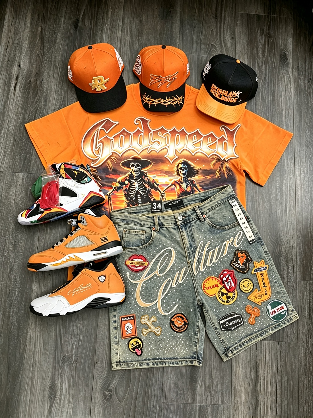 GodSpeed T-Shirt & Shorts Two-Piece Sets