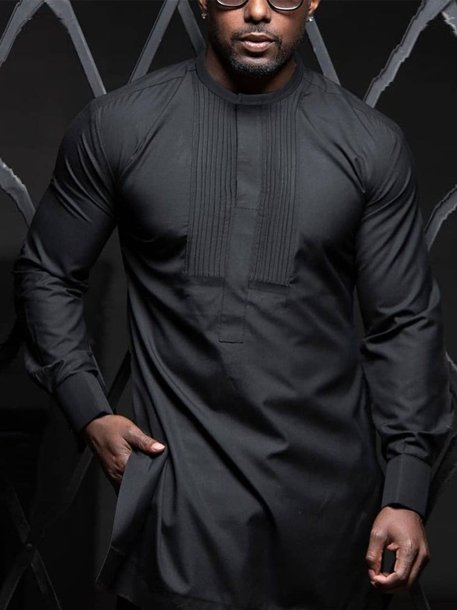 Classic Silk Top-Quality Fabric African Suit Men's Set Trousers