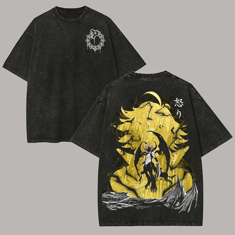 The Seven Deadly Sins Meliodas Japanese Washed T-shirt
