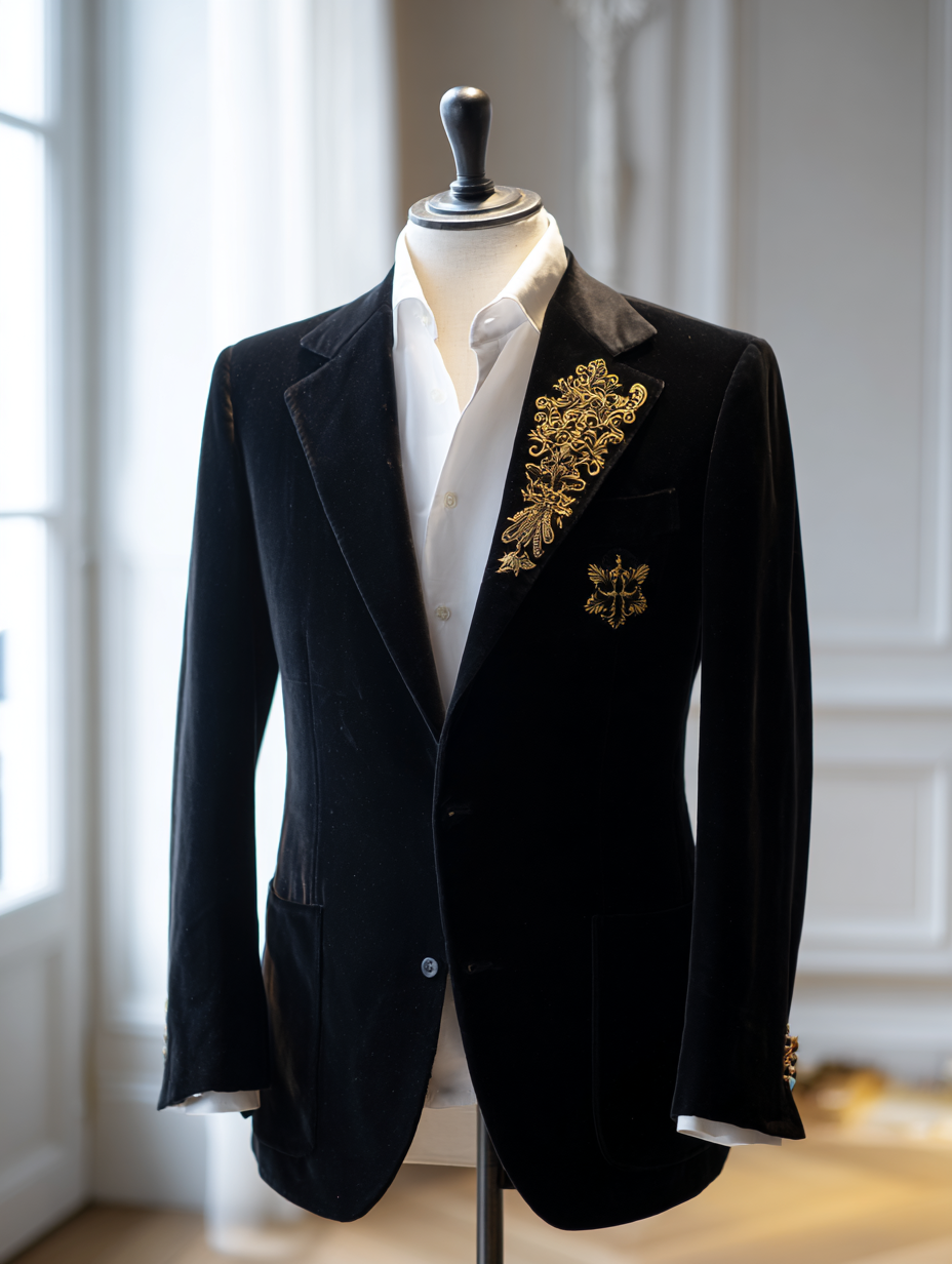 Men's Luxury Business Blazers Jacket Suits Trousers Pants Sets