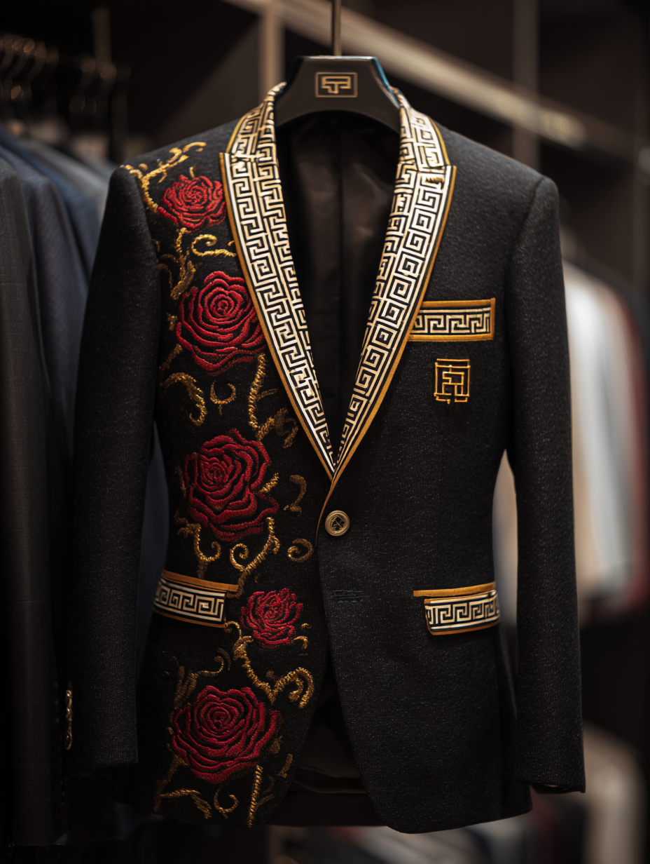 Men's Luxury Business Blazers Jacket Suits Trousers Pants Sets