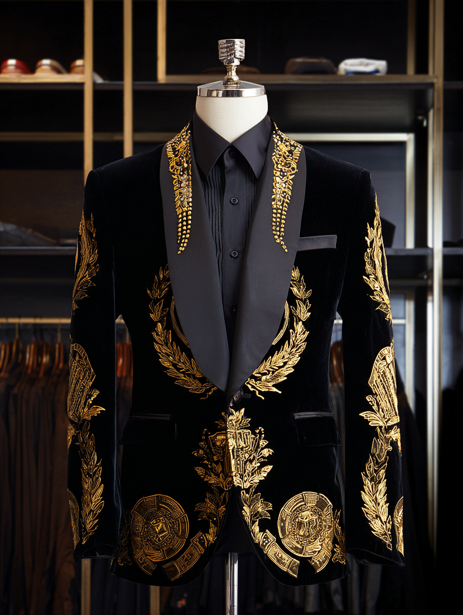 Men's Luxury Business Blazers Jacket Suits Trousers Pants Sets