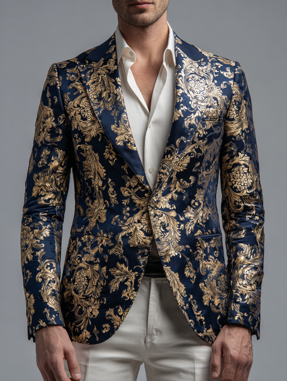 Men's Luxury Business Blazers Jacket Suits Trousers Pants Sets