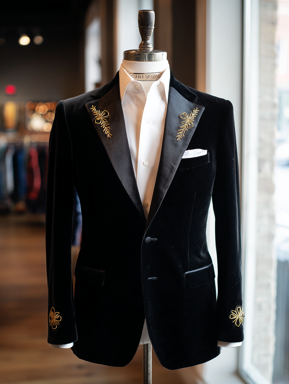 Men's Luxury Business Blazers Jacket Suits Trousers Pants Sets