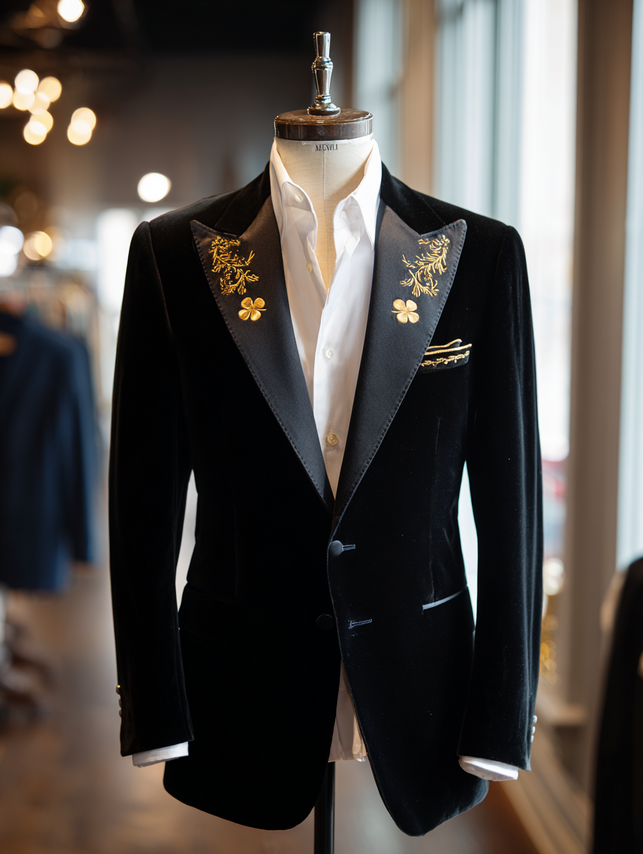 Men's Luxury Business Blazers Jacket Suits Trousers Pants Sets