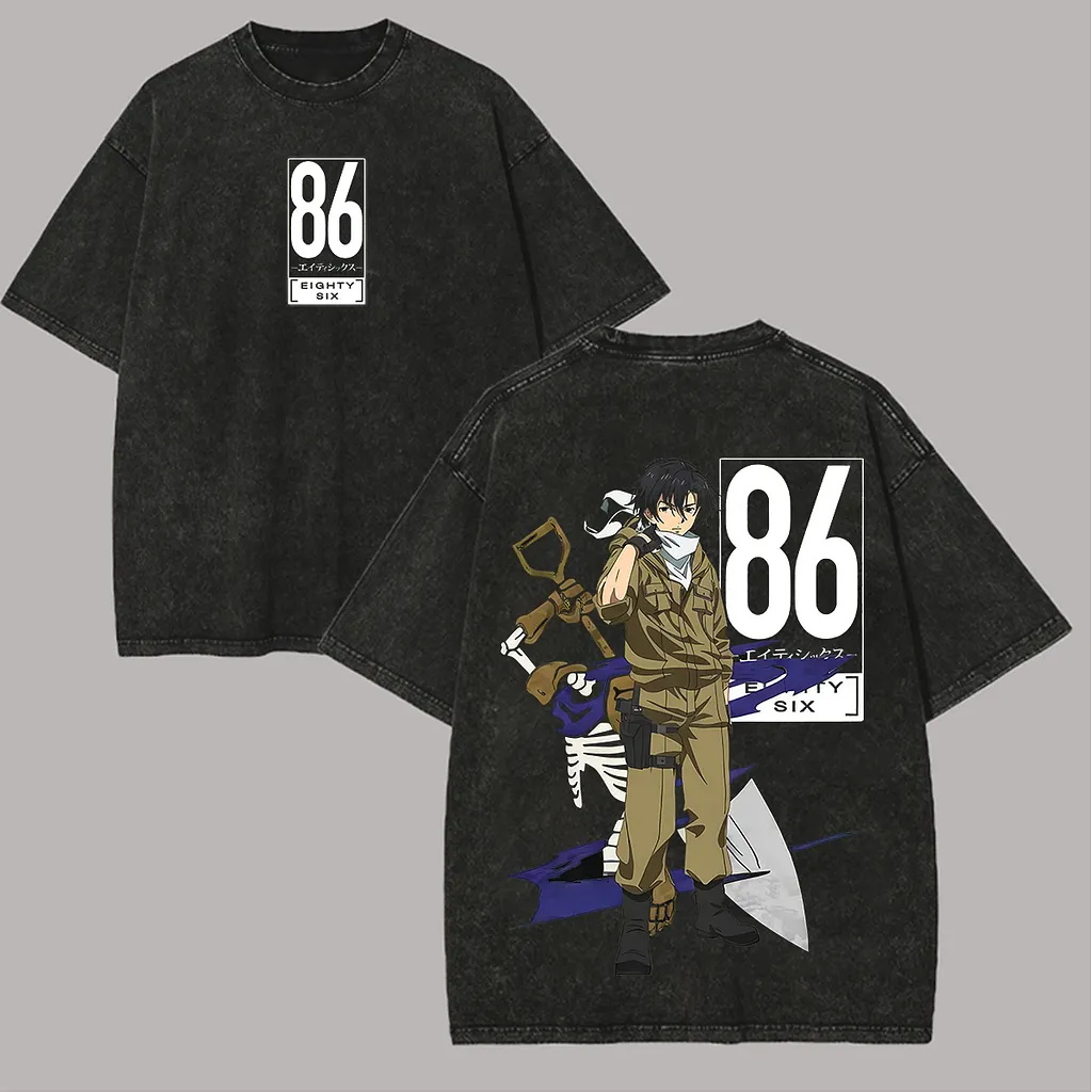 Jujutsu Kaisen Satoru Gojo Printed Unisex Washed T-Shirt