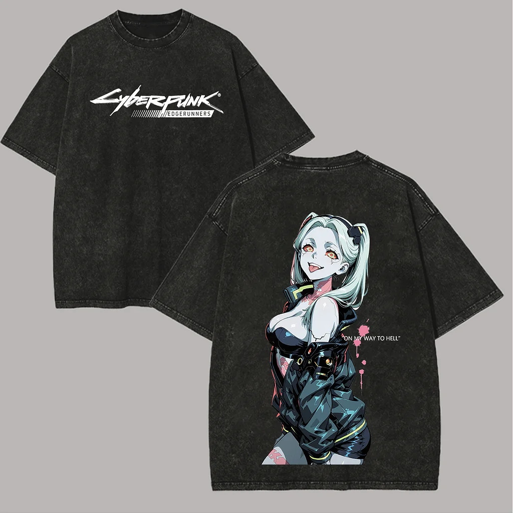 Jujutsu Kaisen Satoru Gojo Printed Unisex Washed T-Shirt