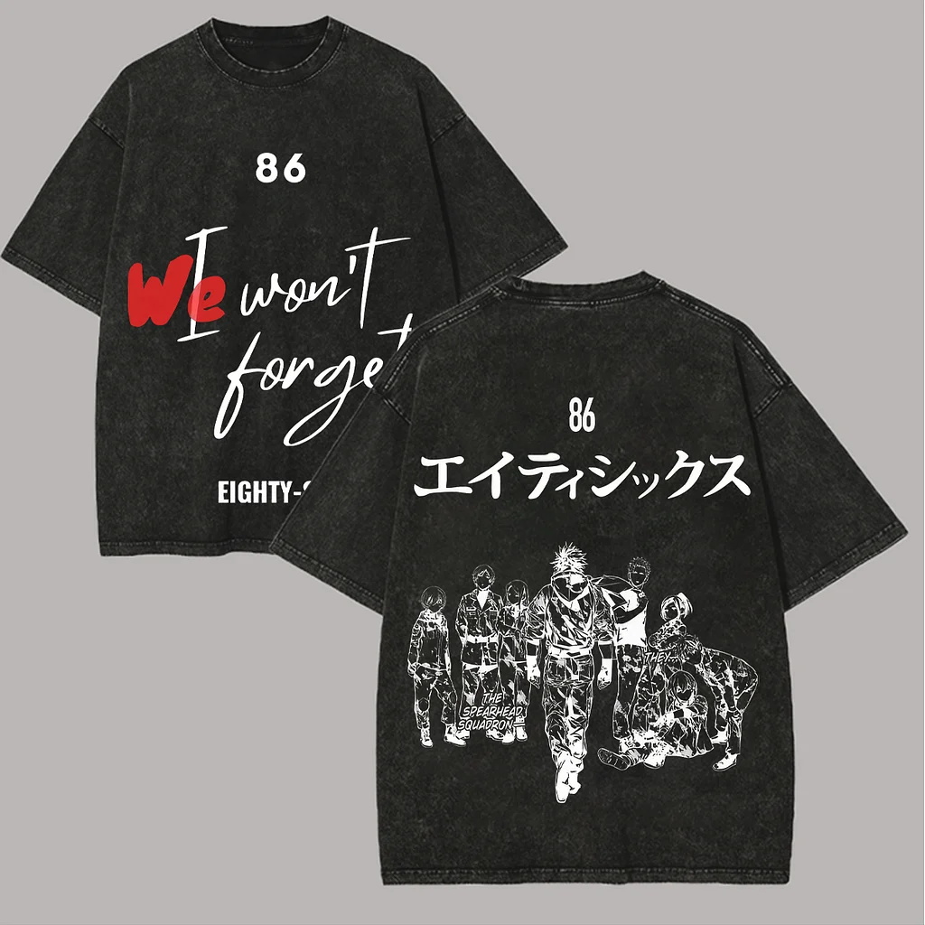 Jujutsu Kaisen Satoru Gojo Printed Unisex Washed T-Shirt