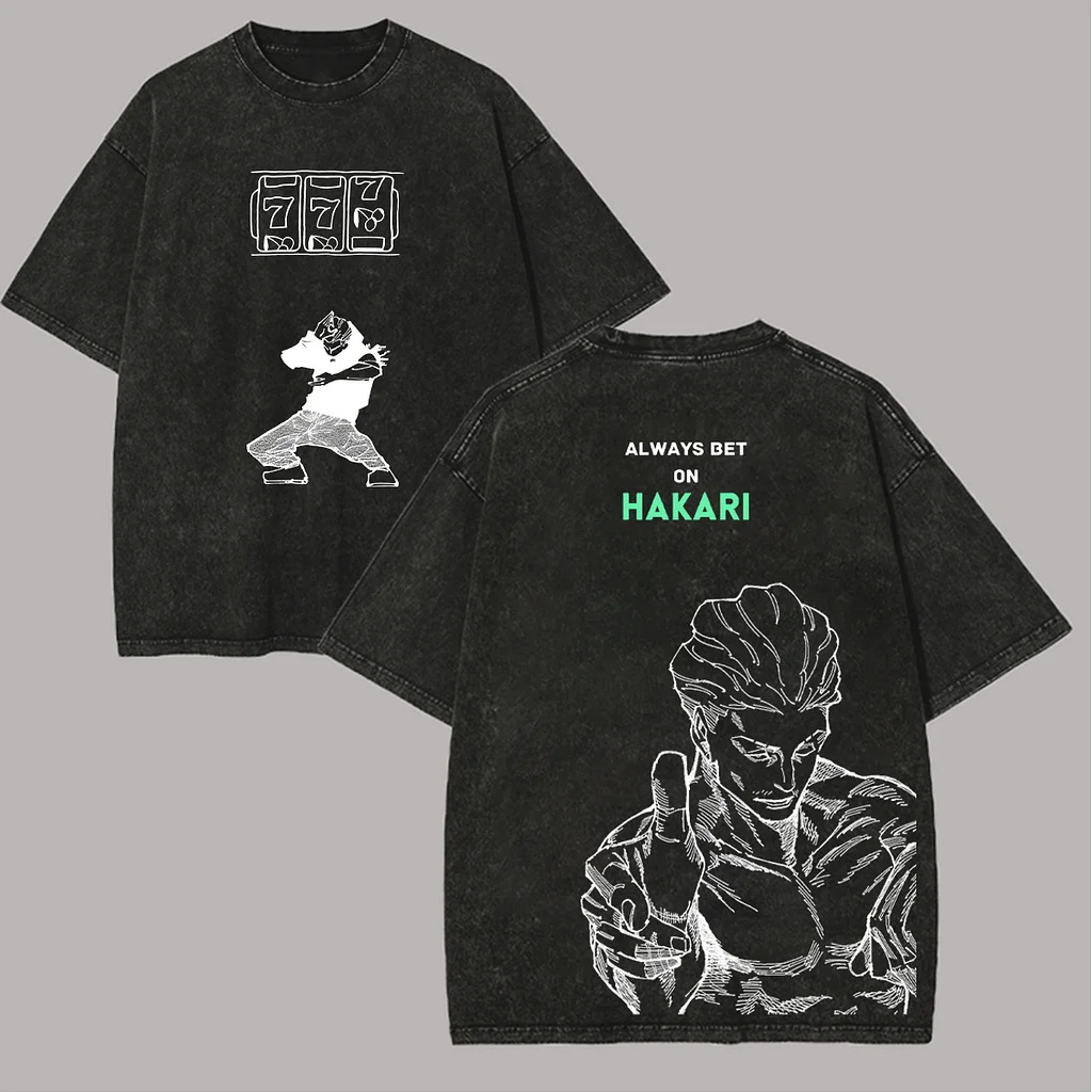 Jujutsu Kaisen Satoru Gojo Printed Unisex Washed T-Shirt