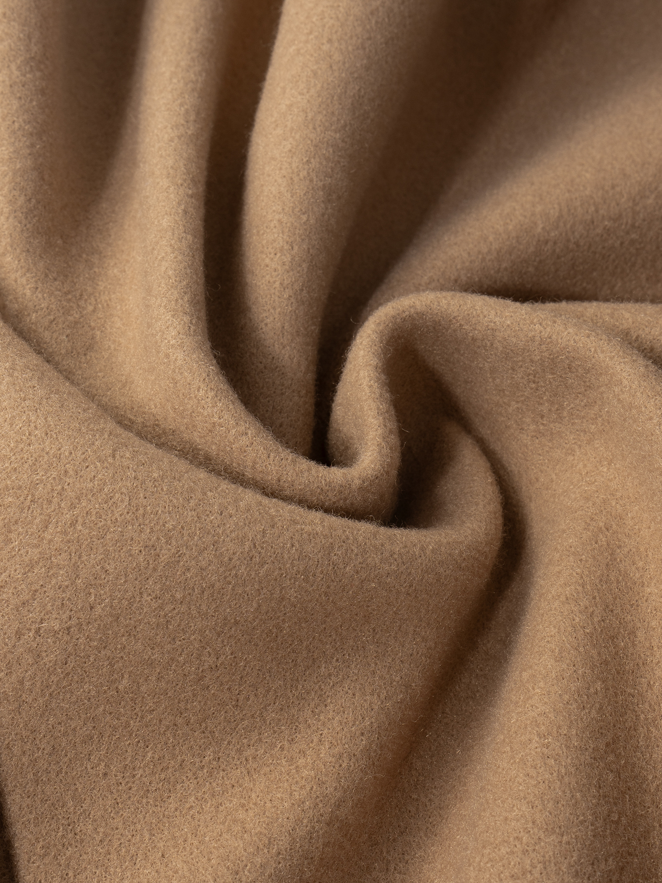 Women's Beige Oversized Single-Breasted Lapel Coat