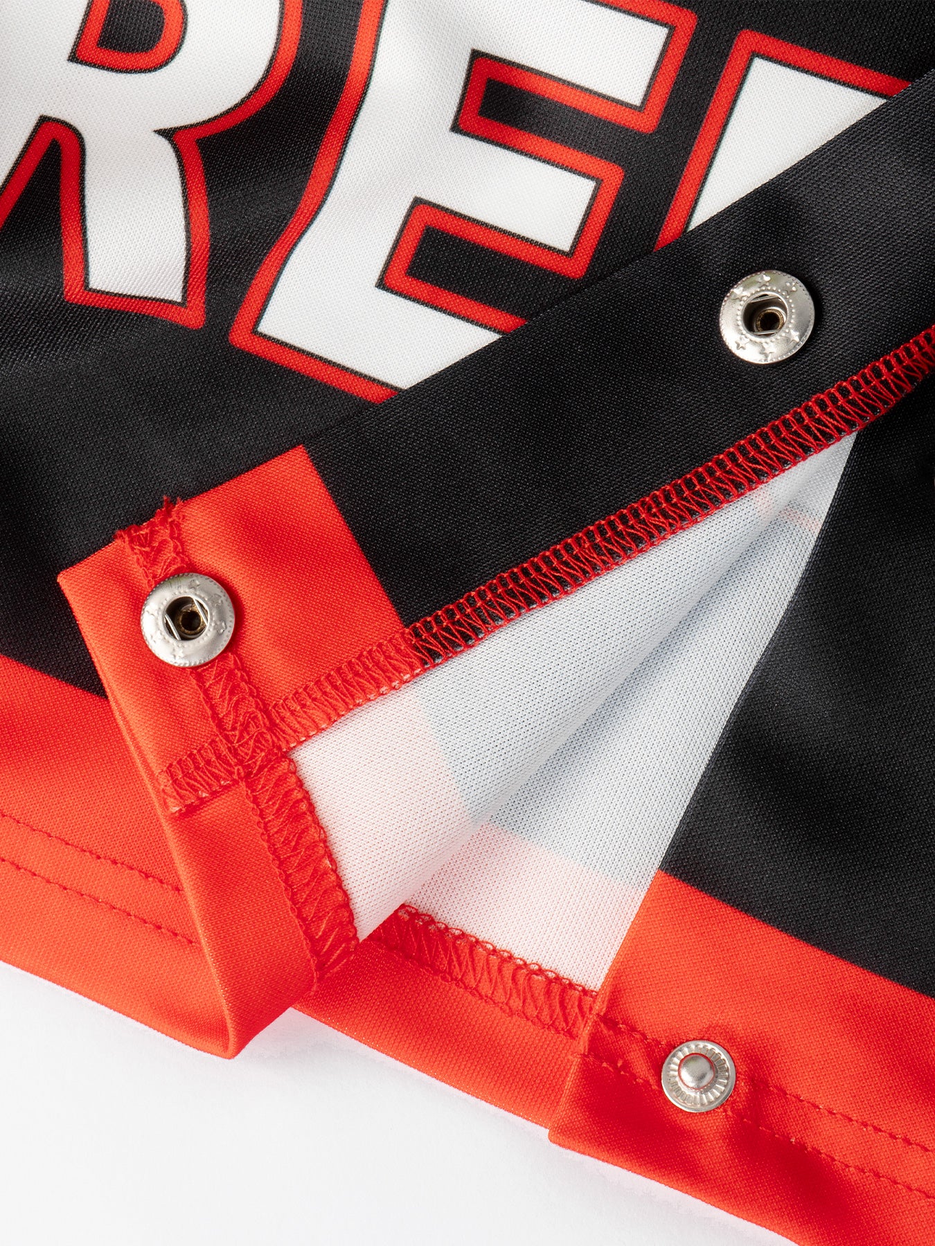 Y2K Digital Print Motocross Jacket - Cropped Streetwear Jacket w/ Distressed Letter Sleeves-Aetheryn