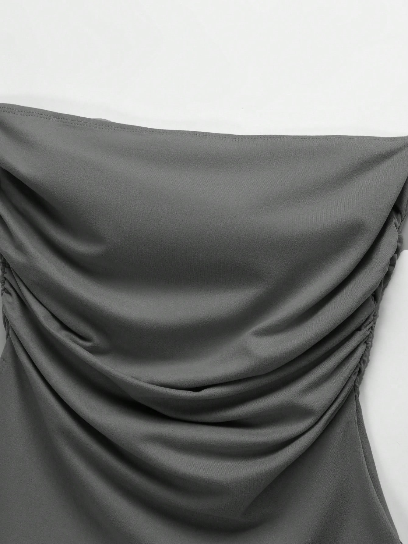 Y2K Draped Strapless Top