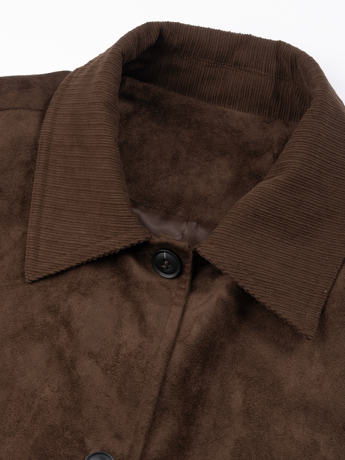 2026 Spring/Summer New Style Retro Lapel Single-breasted Suede Texture Casual Jacket