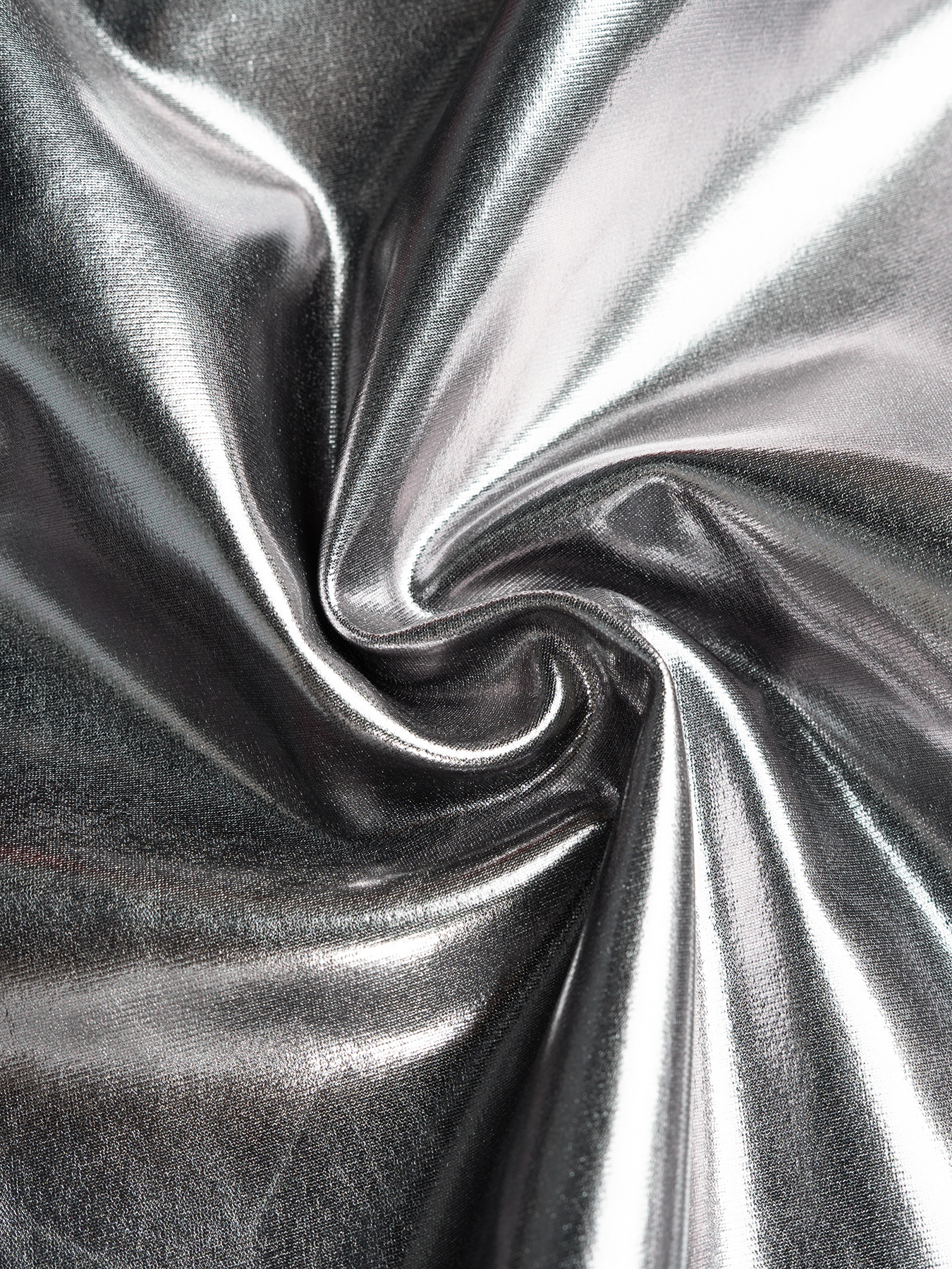 Woman's Silver Metallic Crisscross Strap Deep V Neck Bodycon Mini Dress