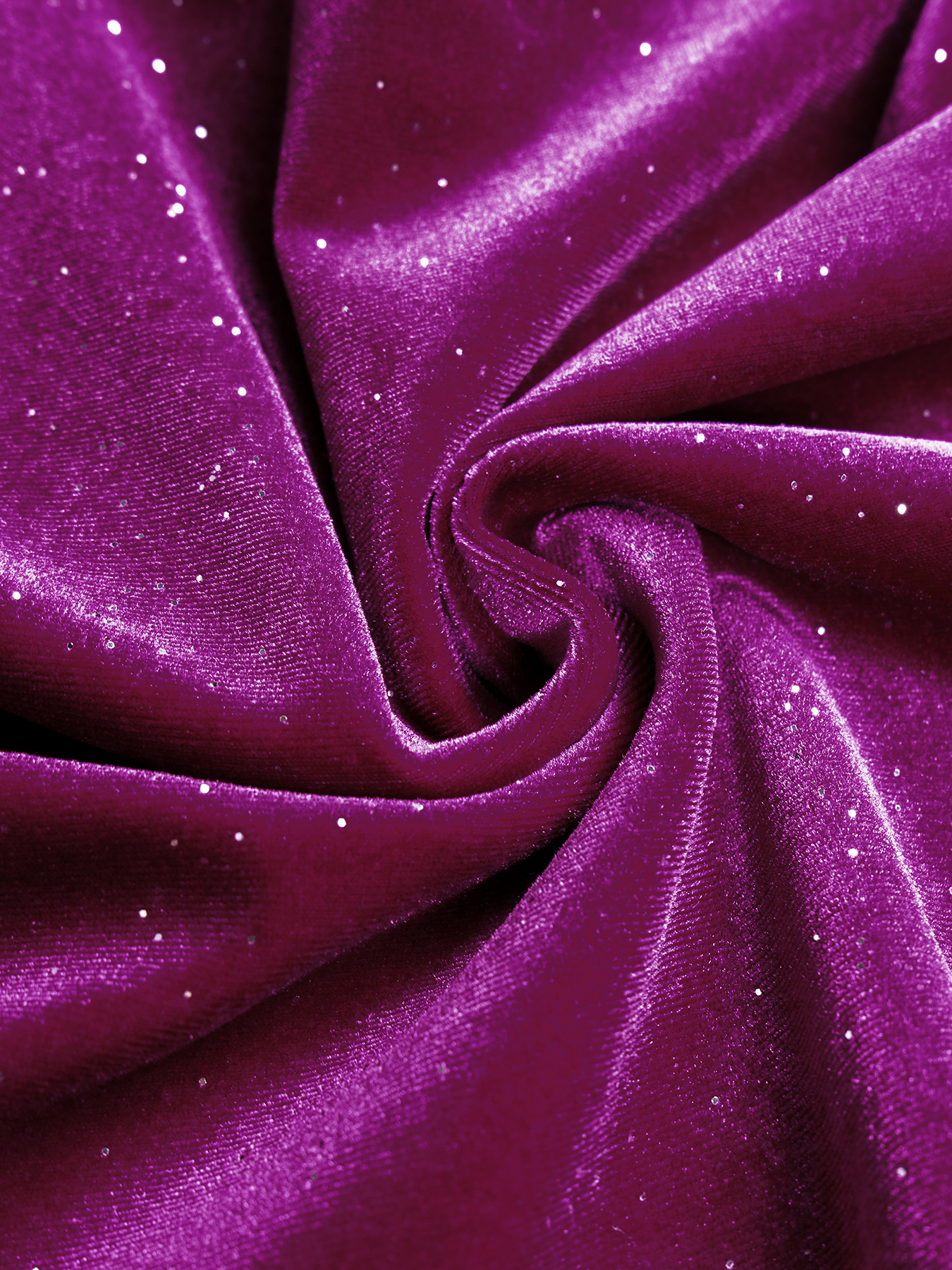 Woman's Plum Velvet Off-Shoulder Ruched Asymmetric Mini Dress