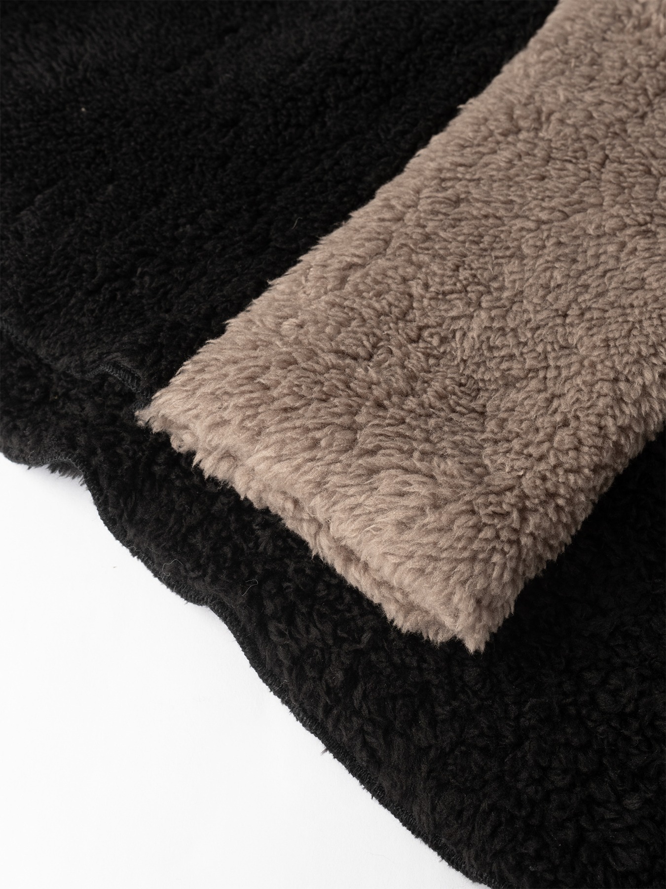 Collision-colored hooded fleece cardigan for women Loose large warm medium-length coat