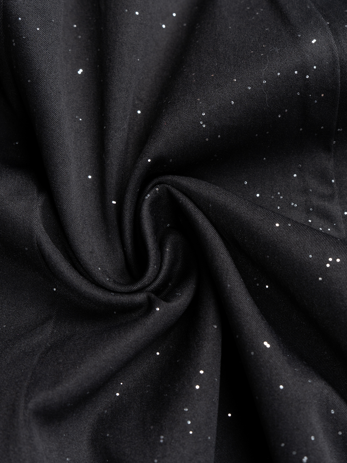 Women's Black polka dot sleeveless mid-length evening dress-Aetheryn