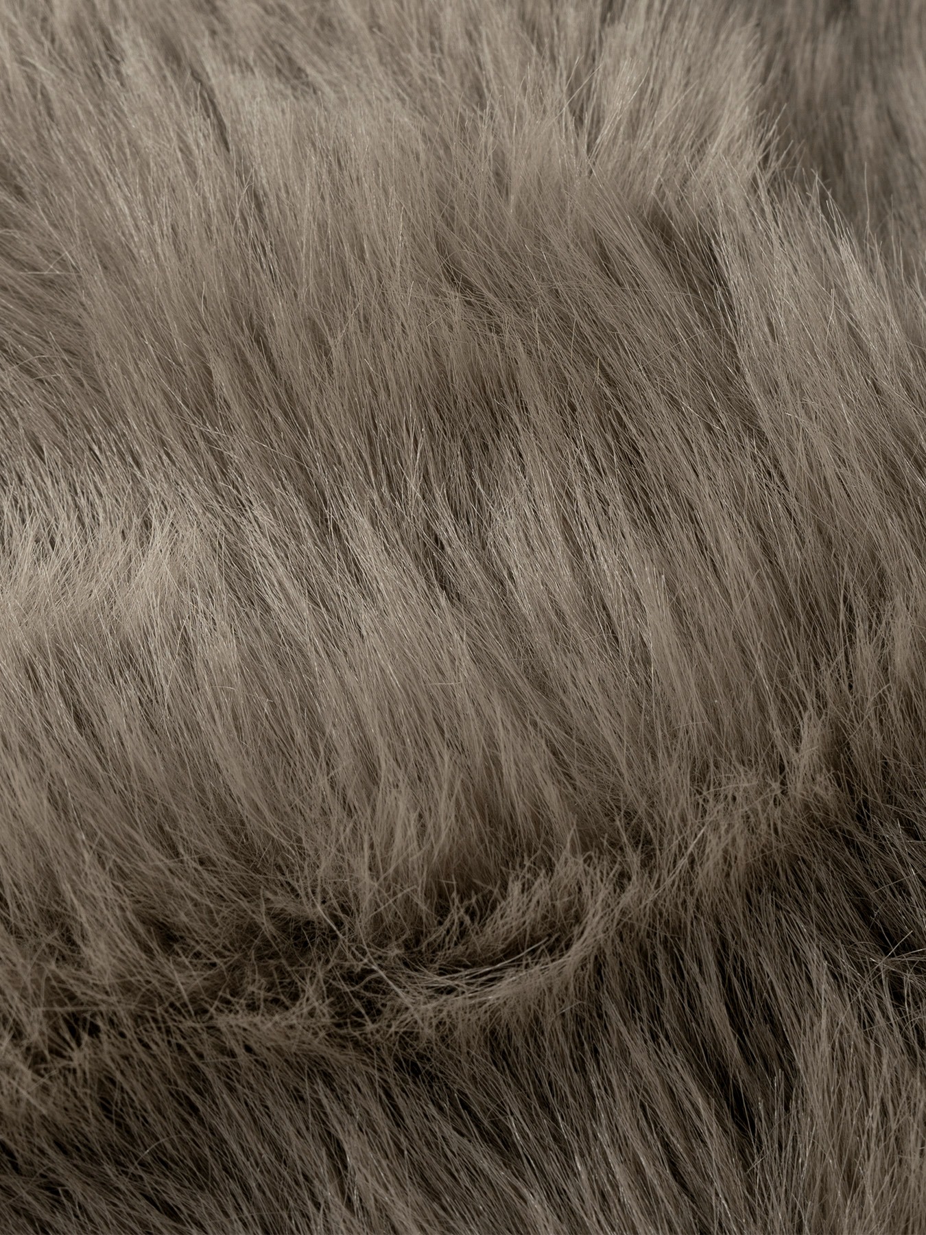 Round-collared short mock-fur jacket Women‘s loose-fitting thin-looking fleece cardigan Dinner party warm jacket